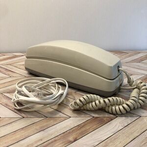 Vintage Conair Phone PR5001 Beige Big Button Corded Telephone UNTESTED
